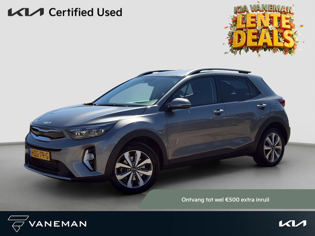 Kia Stonic - 1.0 T-GDi MHEV DynamicPlusLine Stoel- en stuurverwarming | Cruise | Navi | Privacy Glass | - AutoWereld.nl