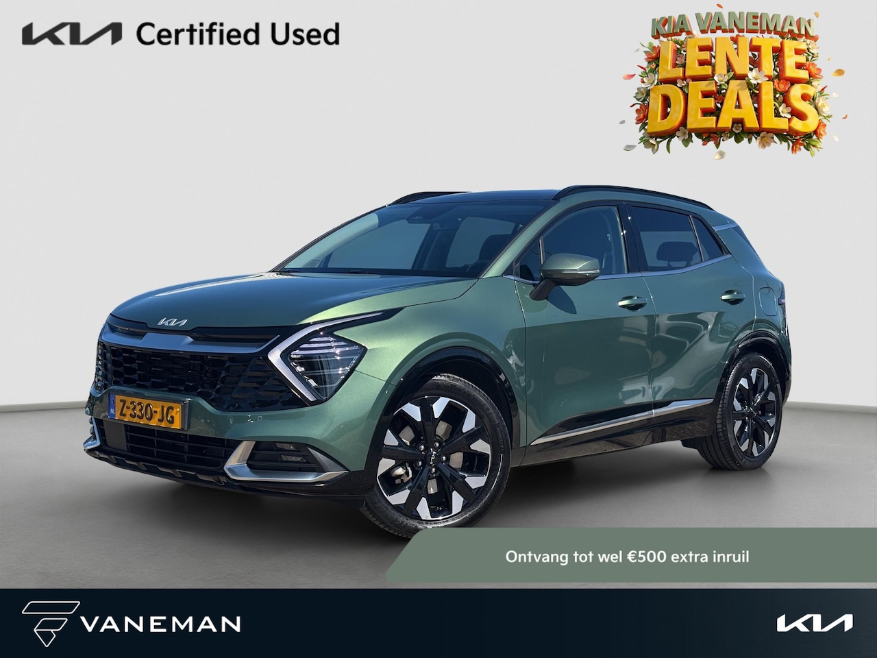 Kia Sportage - 1.6 T-GDi Plug-in Hybrid AWD DynamicPlusLine Panoramadak | Stoelverwarming voor/achter | C - AutoWereld.nl
