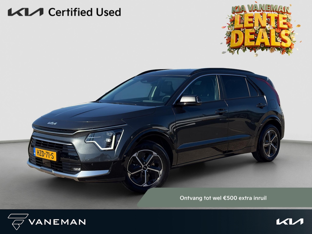 Kia Niro - 1.6 GDi Hybrid DynamicPlusLine Leder | Stoel- en Stuurverwarming | Adapt. Cruise | Schuif/ - AutoWereld.nl