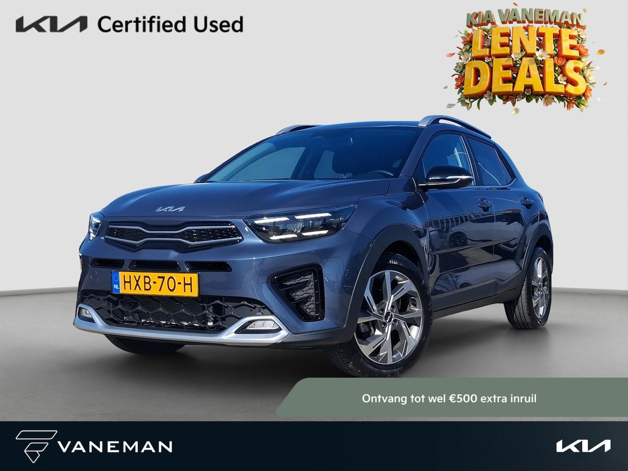 Kia Stonic - 1.0 T-GDi MHEV GT-Line Automaat Cruise | Start/Stop | Half-leder | Stoel- en Stuurverwarmi - AutoWereld.nl
