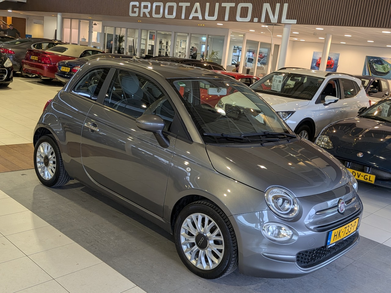 Fiat 500 - 0.9 TwinAir Turbo Popstar Automaat Airco, Stuurbekrachtiging - AutoWereld.nl