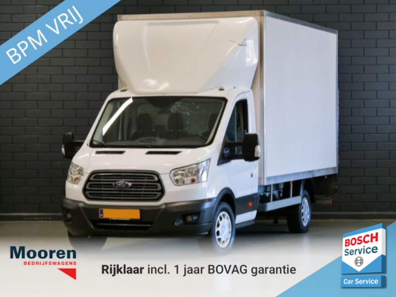 Ford Transit - 350 2.0 TDCI 130PK Bakwagen | DHOLLANDIA Laadklep | zijdeur | Unieke KM stand | - AutoWereld.nl