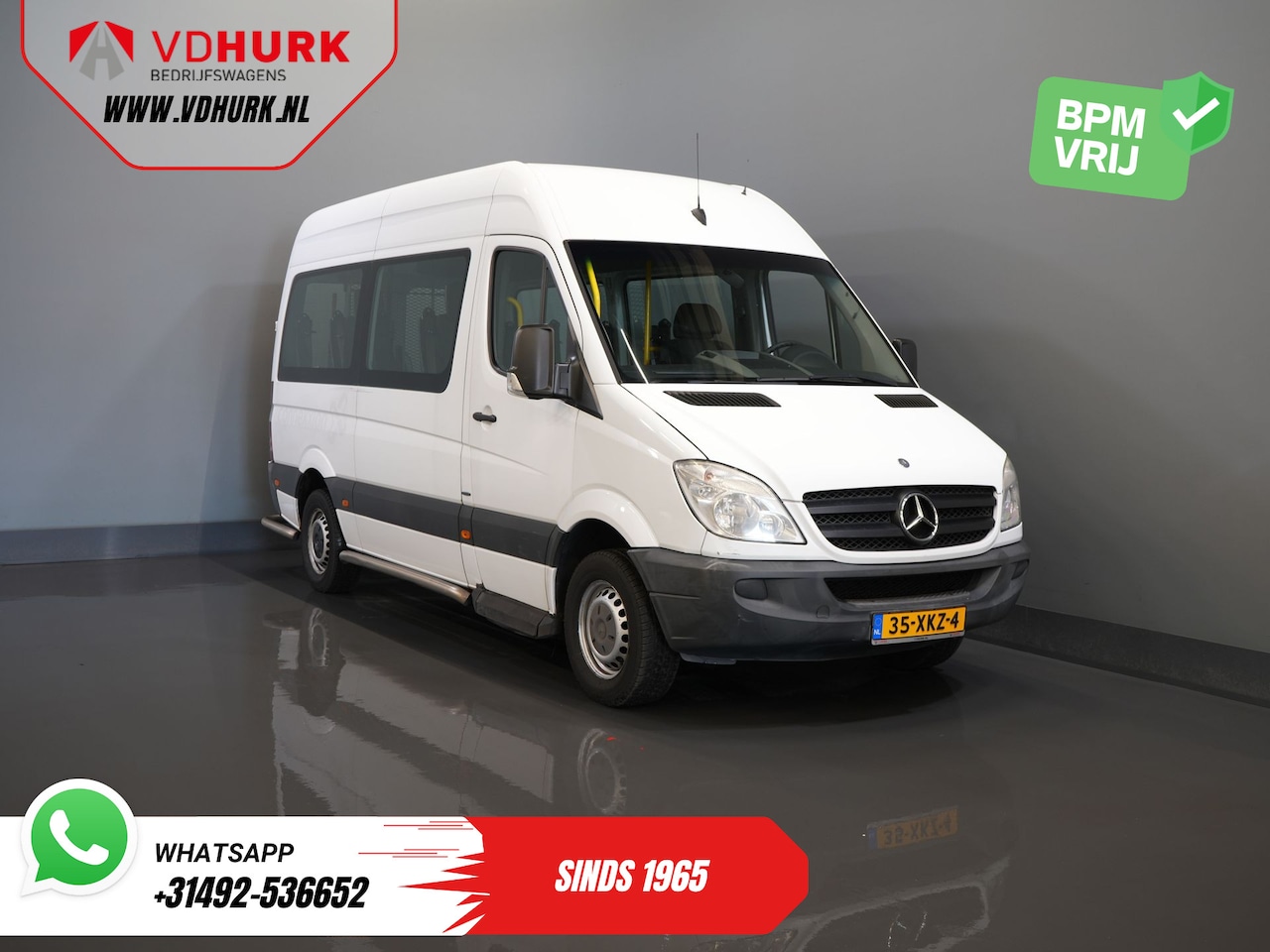 Mercedes-Benz Sprinter - 313 2.2 CDI L2H2 €8.772 Incl. BTW BPM VRIJ! EXPORT Combi/ 9 Persoons/ Kombi/ 9P/ Airco/ Ro - AutoWereld.nl