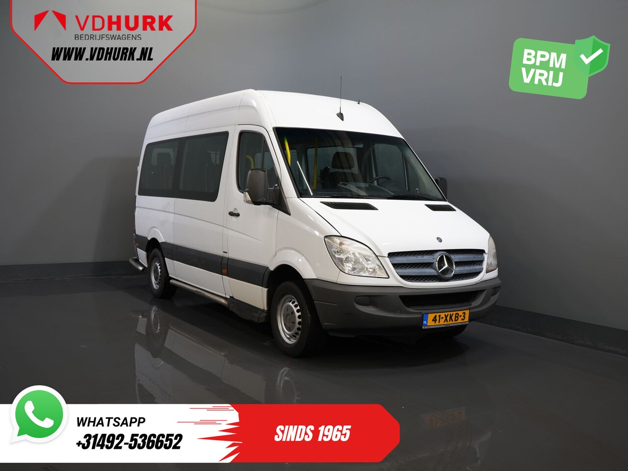 Mercedes-Benz Sprinter - 313 2.2 CDI L2H2 €8.772 Incl. BTW EXPORT Combi/ 9 Persoons/ Kombi/ 9P/ Airco/ Rolstoellift - AutoWereld.nl