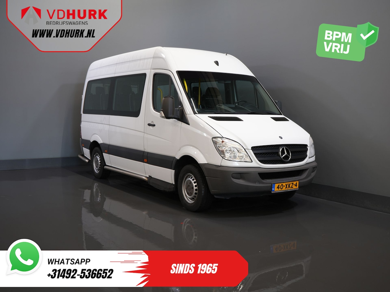 Mercedes-Benz Sprinter - 313 2.2 CDI L2H2 €8.470 Incl. BTW BPM VRIJ! EXPORT Combi/ 9 Persoons/ Kombi/ 9P/ Airco/ Ro - AutoWereld.nl