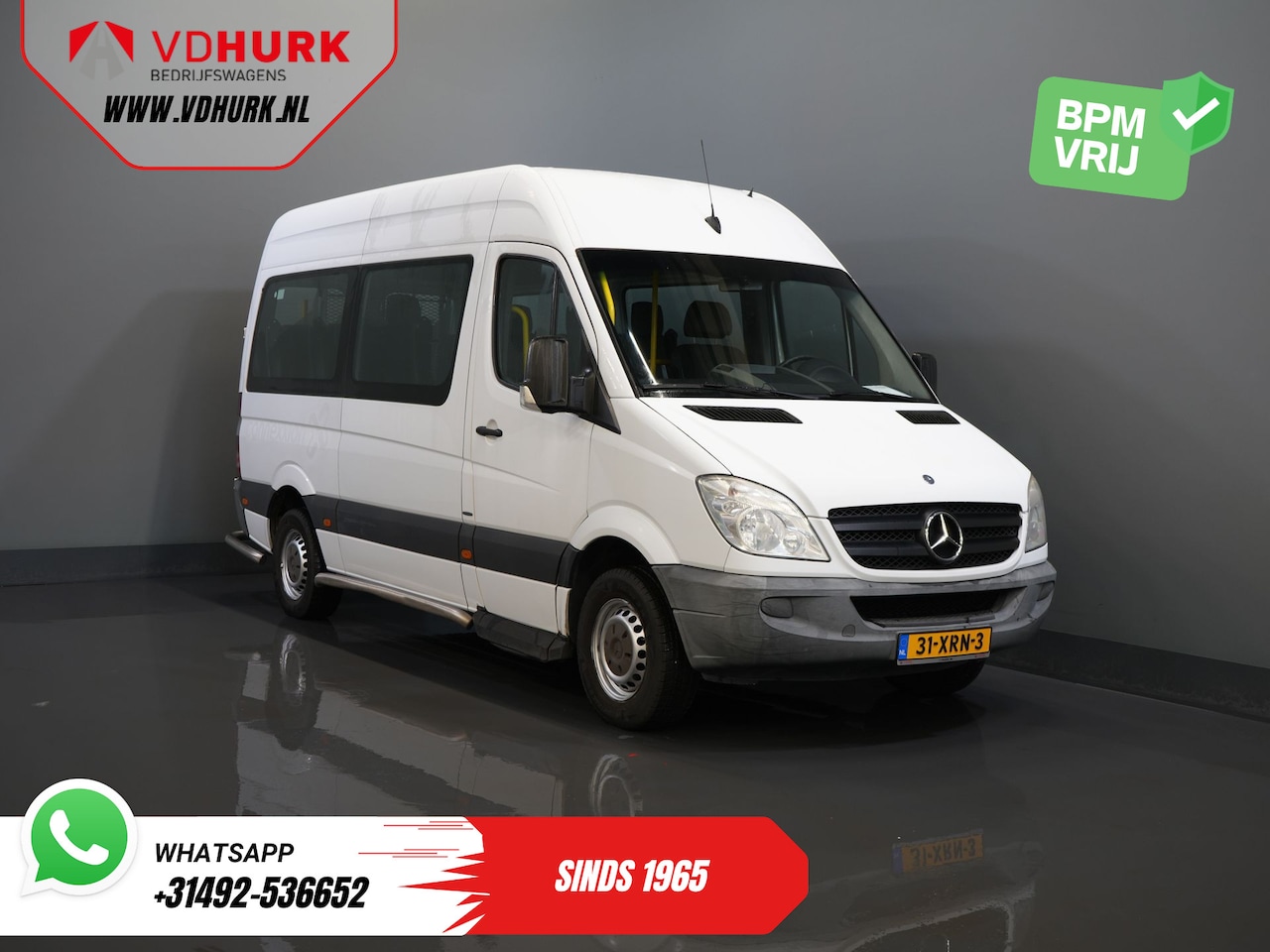 Mercedes-Benz Sprinter - 313 2.2 CDI L2H2 €8.470 Incl. BTW BPM VRIJ! EXPORT Combi/ 9 Persoons/ Kombi/ 9P/ Airco/ Ro - AutoWereld.nl