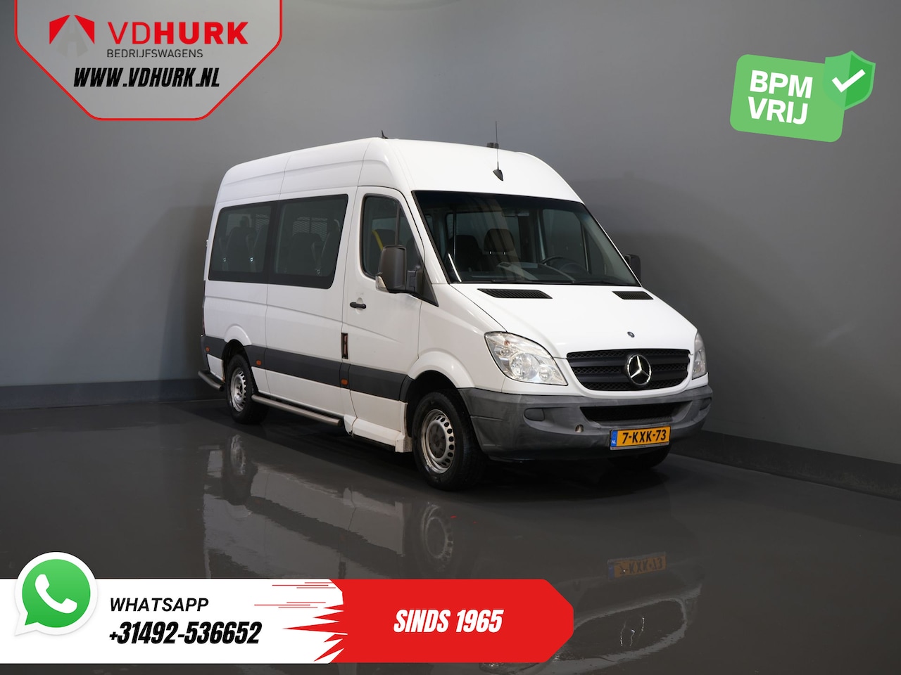 Mercedes-Benz Sprinter - 313 2.2 CDI Aut. L2H2 €9.377 Incl. BTW BPM VRIJ! EXPORT Combi/ 9 Persoons/ Kombi/ 9P/ Airc - AutoWereld.nl