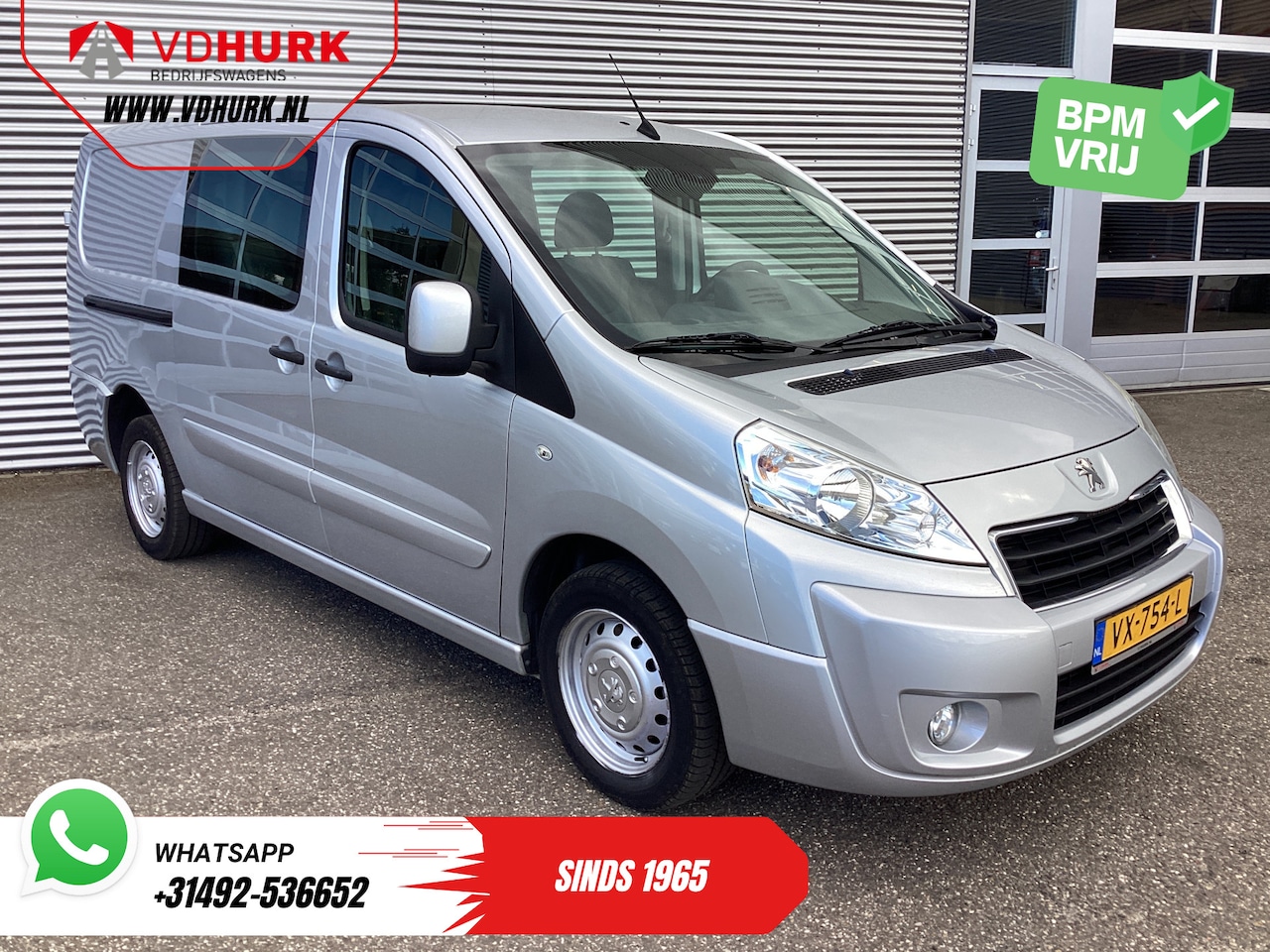 Peugeot Expert - 2.0 HDI 130 pk L2 Dubbel Cabine DC EXPORT Airco/ Cruise/ Navi/ PDC/ Trekhaak - AutoWereld.nl