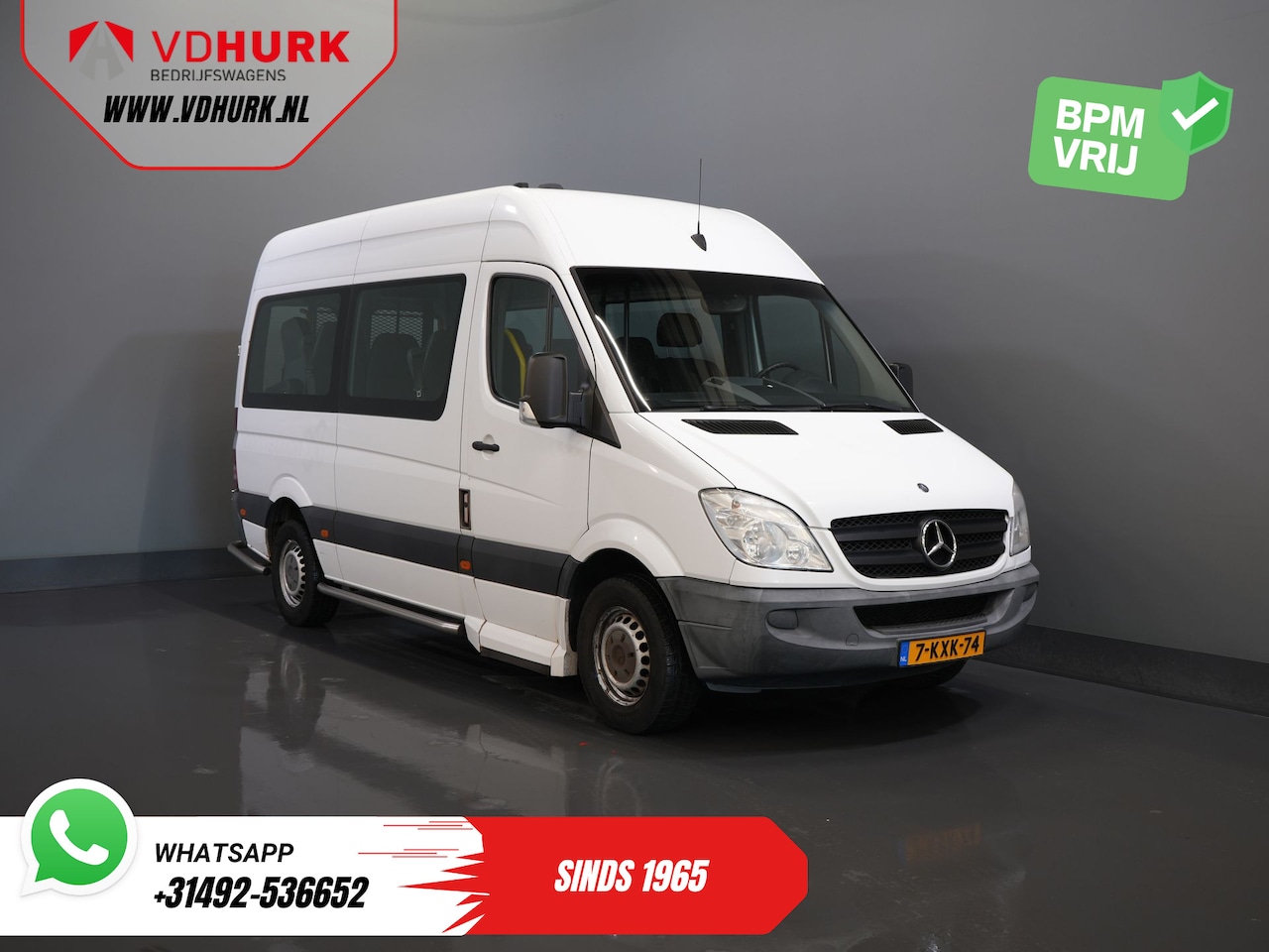 Mercedes-Benz Sprinter - 313 2.2 CDI Aut. L2H2 €8.470,- Incl. BTW EXPORT Combi/ 9 Persoons/ Kombi/ 9P/ Airco/ Rolst - AutoWereld.nl