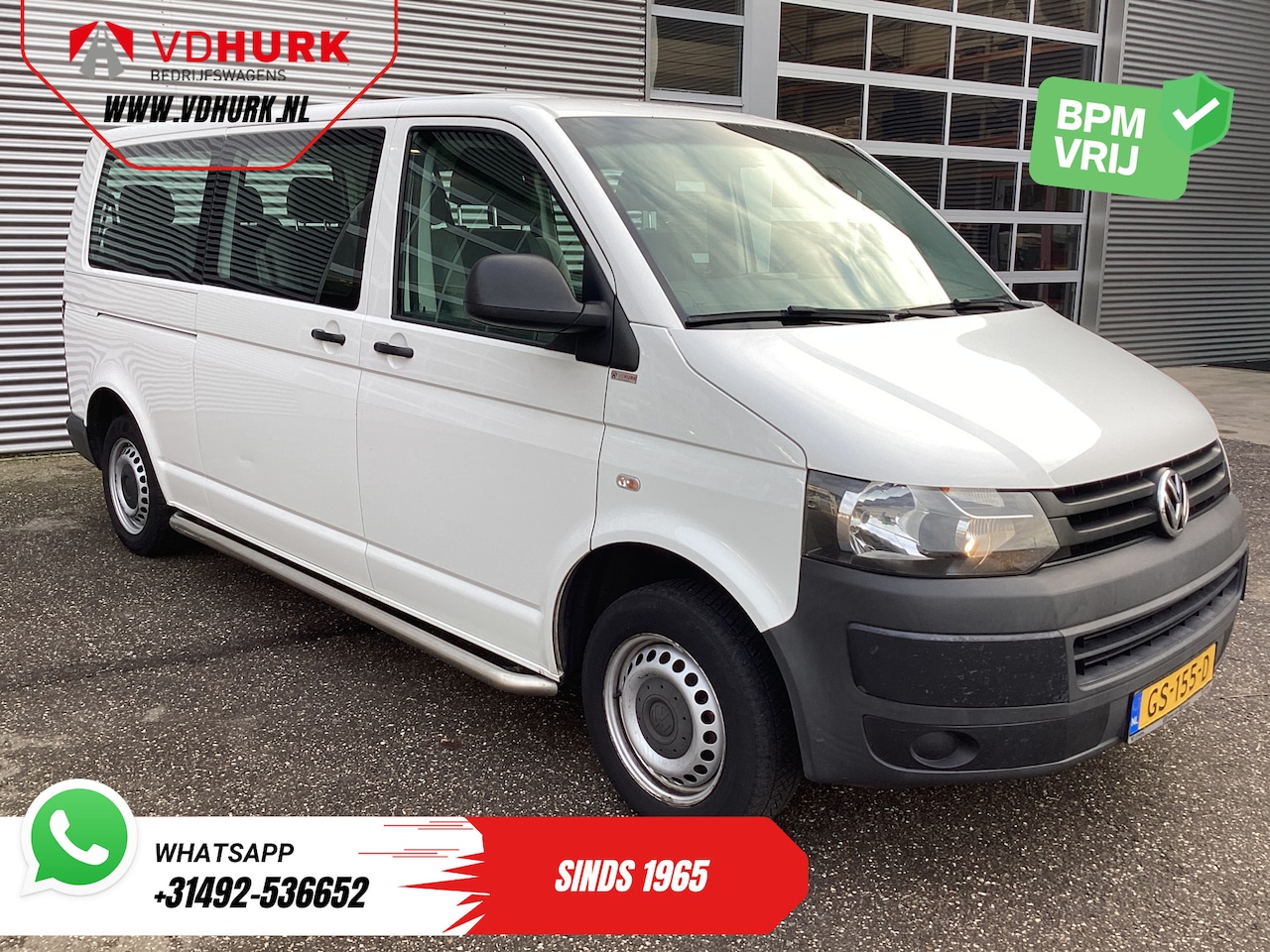 Volkswagen Transporter Kombi - 2.0 TDI L2 EXPORT MARGE 9 Persoons/ Combi/ Kombi/ 9Pers./ Airco / Sidebars/ 2x2x3 - AutoWereld.nl