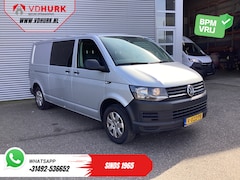 Volkswagen Transporter - 2.0 TDI 150 pk L2 DC Dubbel Cabine EXPORT 2.5t Trekverm./ Airco/ Camera/ Cruise/ 16”LMV/ T