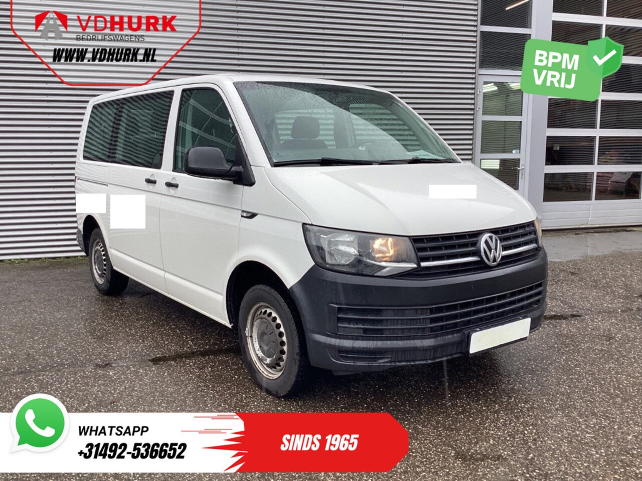 Volkswagen Transporter - 2.0 TDI EURO6 EXPORT €15.057,- Incl. BTW/ BPM VRIJ! Combi/ Kombi/ 9 Pers./ 9 Persoons/ Air - AutoWereld.nl