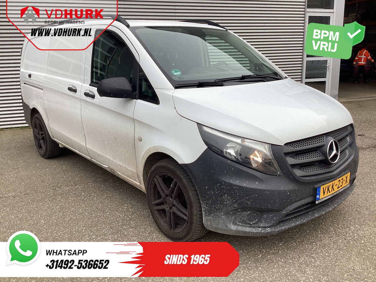 Mercedes-Benz Vito - 114 CDI L2 EXPORT Airco/ 270Gr.Deuren/ Cruise/ Camera/ LMV/ Trekhaak - AutoWereld.nl
