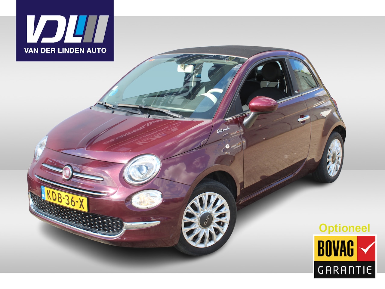 Fiat 500 C - 1.0 Hybrid Dolcevita Apple carplay/ Android auto l 15" velgen l Airco l Cruise control l C - AutoWereld.nl