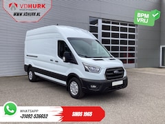 Ford Transit - 350 2.0 TDCI 185 pk Aut. L3H3 Riem V.V/ 2xSchuifdeur/ Bi-Xenon/ Elek.Stoel/ Carplay/ Stoel