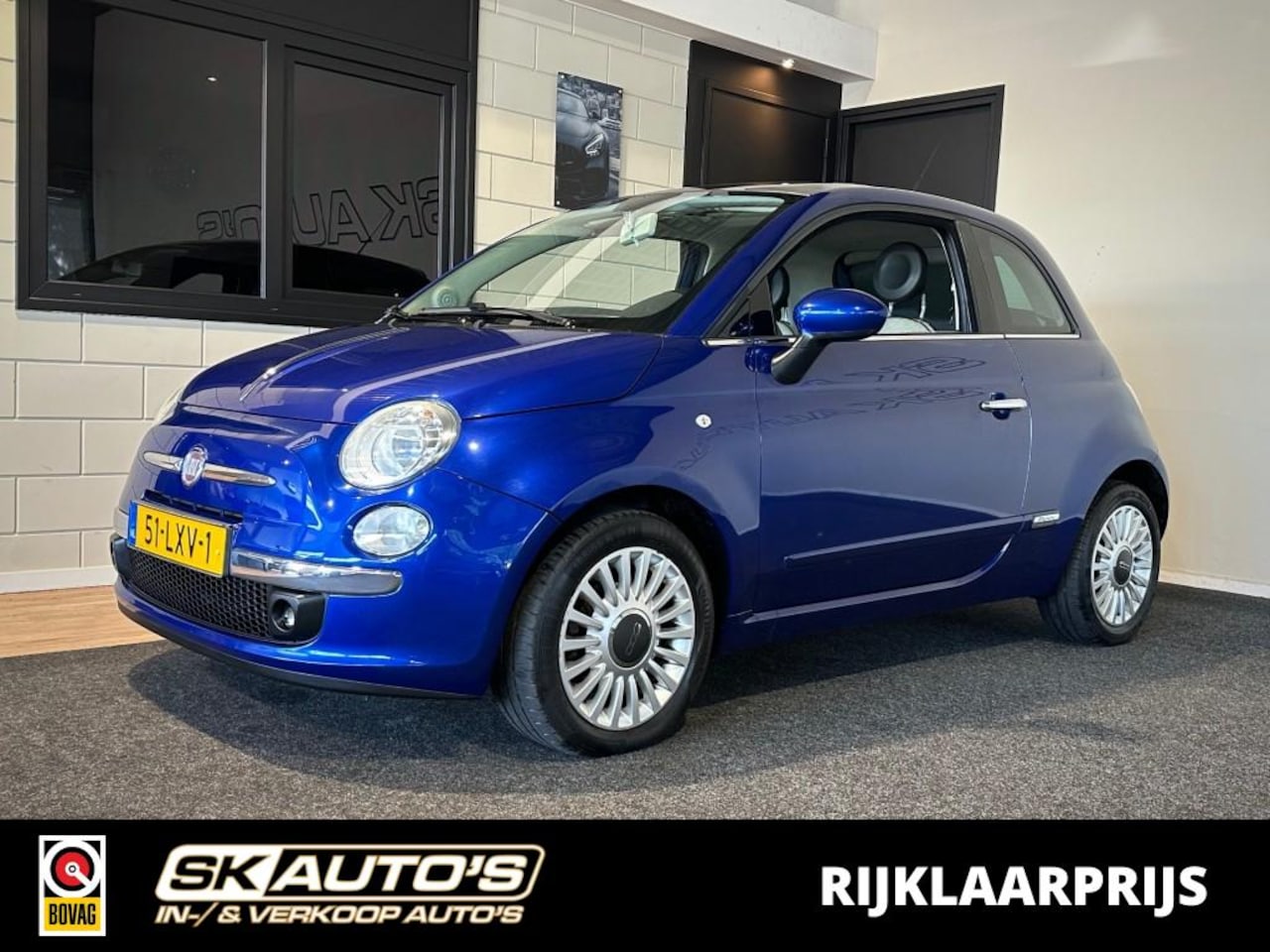 Fiat 500 - 1.2 LOUNGE l NAP l PANORAMA l PDC l AUTOMAAT l LMV l - AutoWereld.nl