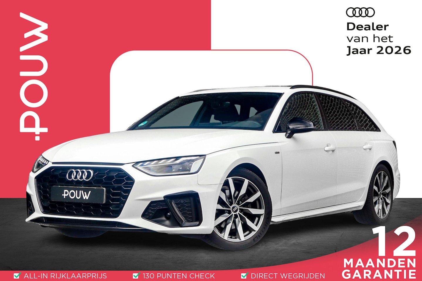 Audi A4 Avant - 35 TFSI 150pk S-tronic S Edition Competition | Navigatie | Elektr. Achterklep | Lichtpakke - AutoWereld.nl