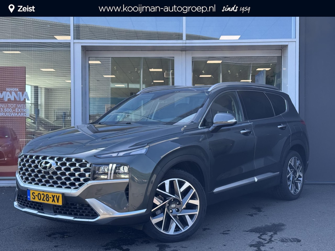 Hyundai Santa Fe - 1.6 T-GDI PHEV Premium Sky Trekhaak | Bruin leder | Schuif/-kanteldak | Stoelventilatie/ve - AutoWereld.nl