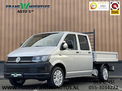 Volkswagen Transporter - 2.0 TDI L2H1 DC | BTW | Pick-up | 6 Pers. | Trekhaak | Apple Carplay | Cruise Control | St