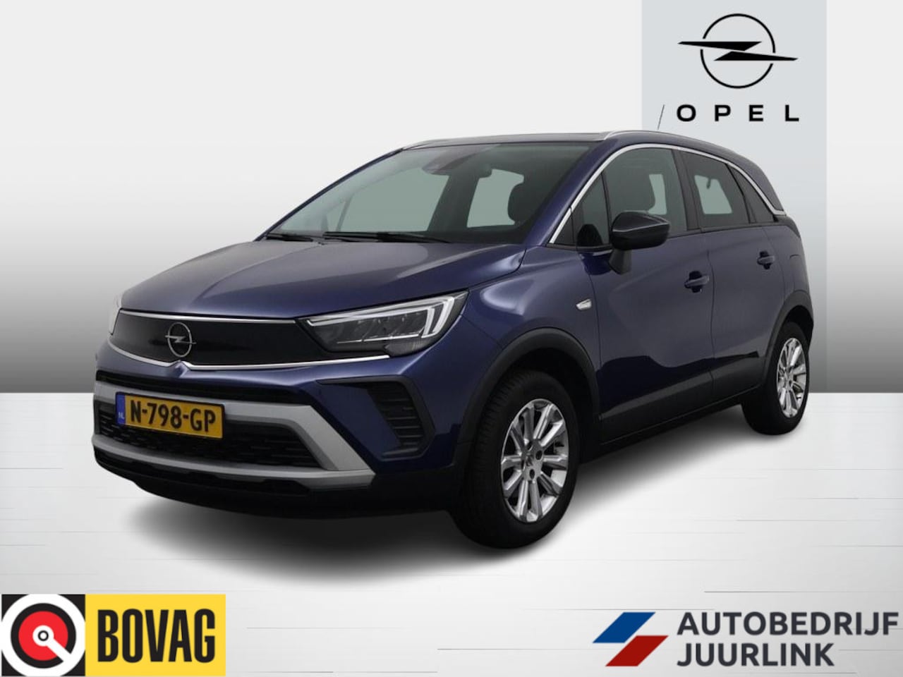 Opel Crossland - 1.2 Turbo Elegance Pano/Nav/Agr/Led/Winterpakket/ Ecc/Cruise/Dab/El.Pakket - AutoWereld.nl