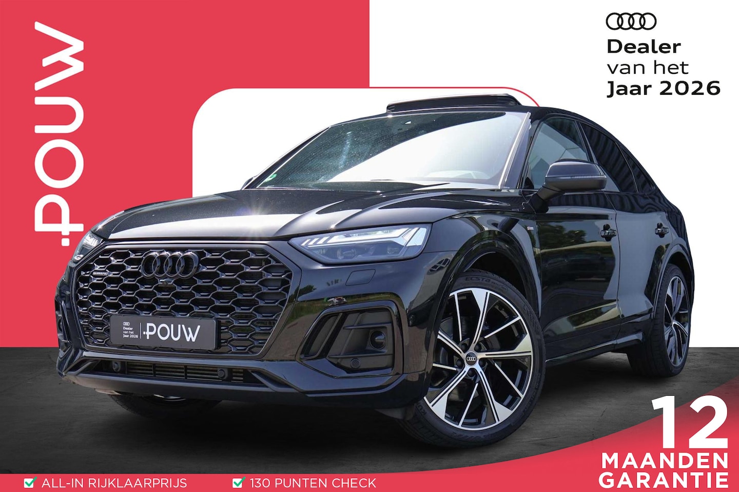 Audi Q5 Sportback - 55 TFSIe 367pk S Edition | Panoramadak | Head-up Display | Bang & Olufsen 3D | Luchtvering - AutoWereld.nl