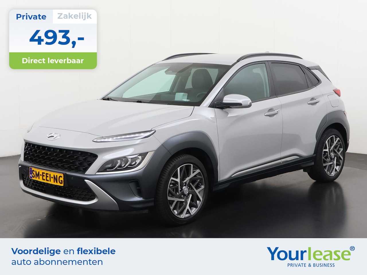 Hyundai Kona - 1.6 GDI HEV Premium | All-in 493,- Private Lease | Direct uit voorraad - AutoWereld.nl