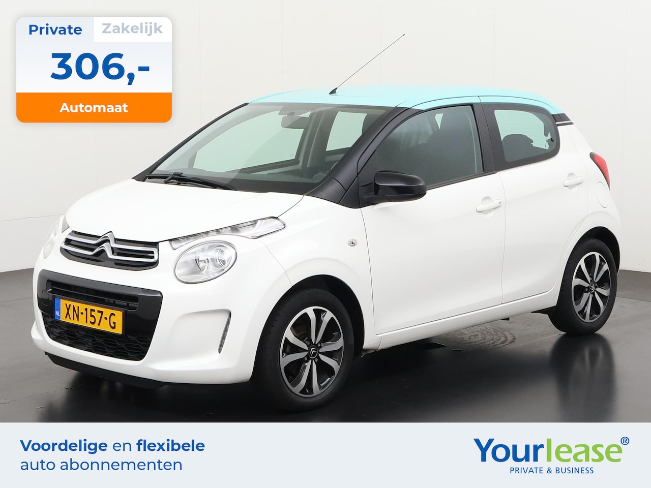 Citroën C1 - 1.0 VTi Shine Automaat | All-in 306,- Private Lease | Direct uit voorraad - AutoWereld.nl