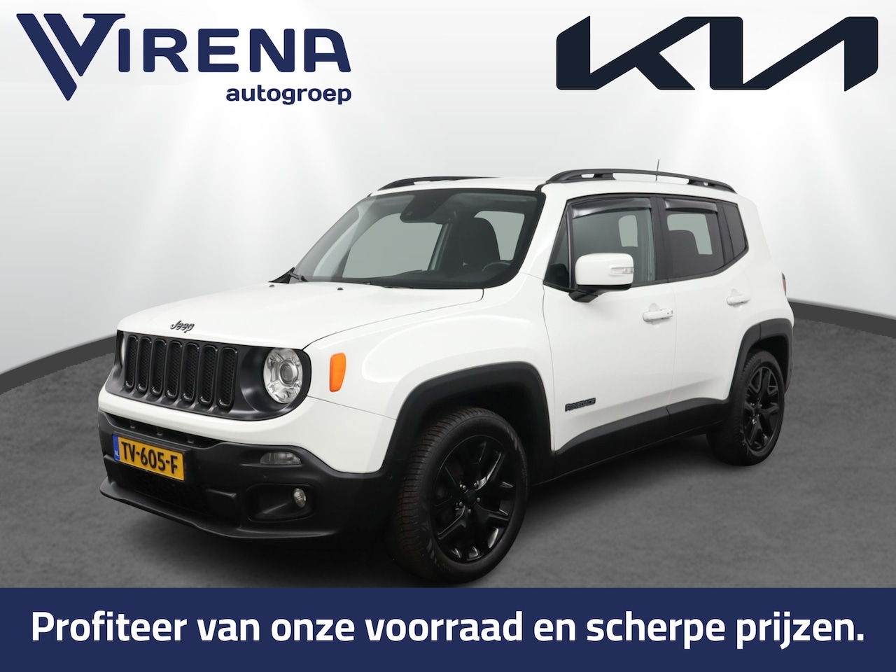 Jeep Renegade - 1.4 MultiAir Night Eagle II Limited Navigatie - Parkeersensoren - Climate Control - Blueto - AutoWereld.nl
