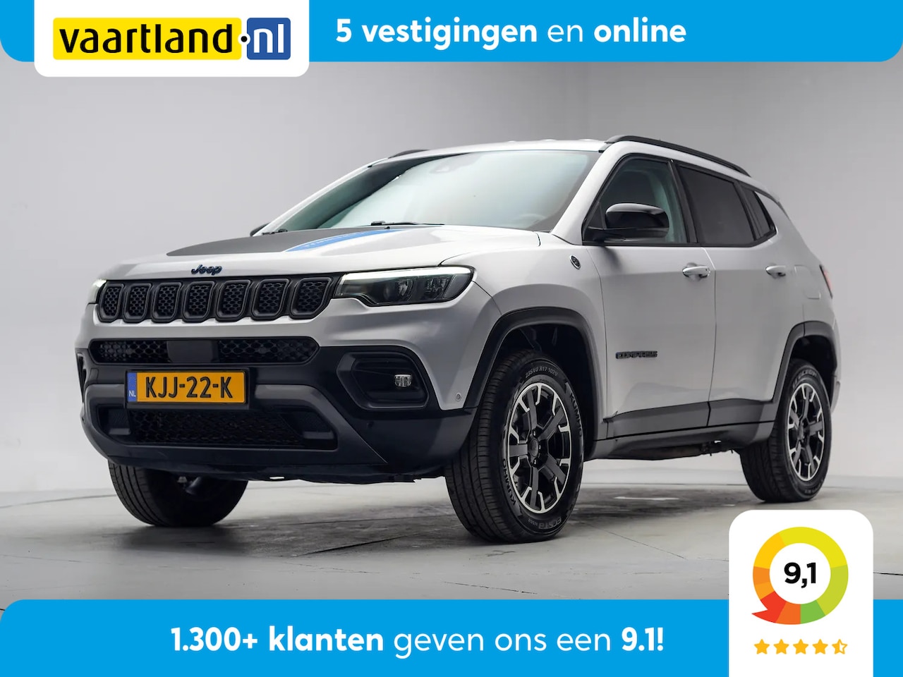Jeep Compass - 4xe 240 Plug-in Hybrid Electric Trailhawk Aut. [ Navi Adapt.cruise Camera ] - AutoWereld.nl