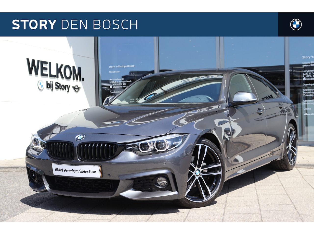 BMW 4-serie Gran Coupé - 420i High Executive M Sport Automaat / Sportstoelen / Achteruitrijcamera / Stoelverwarming - AutoWereld.nl