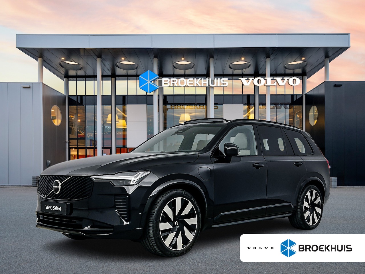 Volvo XC90 - T8 Recharge Ultra Dark | 21" | Luchtvering | Geventileerd Nappa | Massagestoelen | Trekhaa - AutoWereld.nl