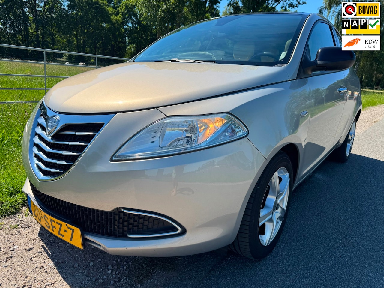Lancia Y(psilon) - Ypsilon 0.9 TwinAir Silver AUTOMAAT met schuifdak, leder en airco - AutoWereld.nl
