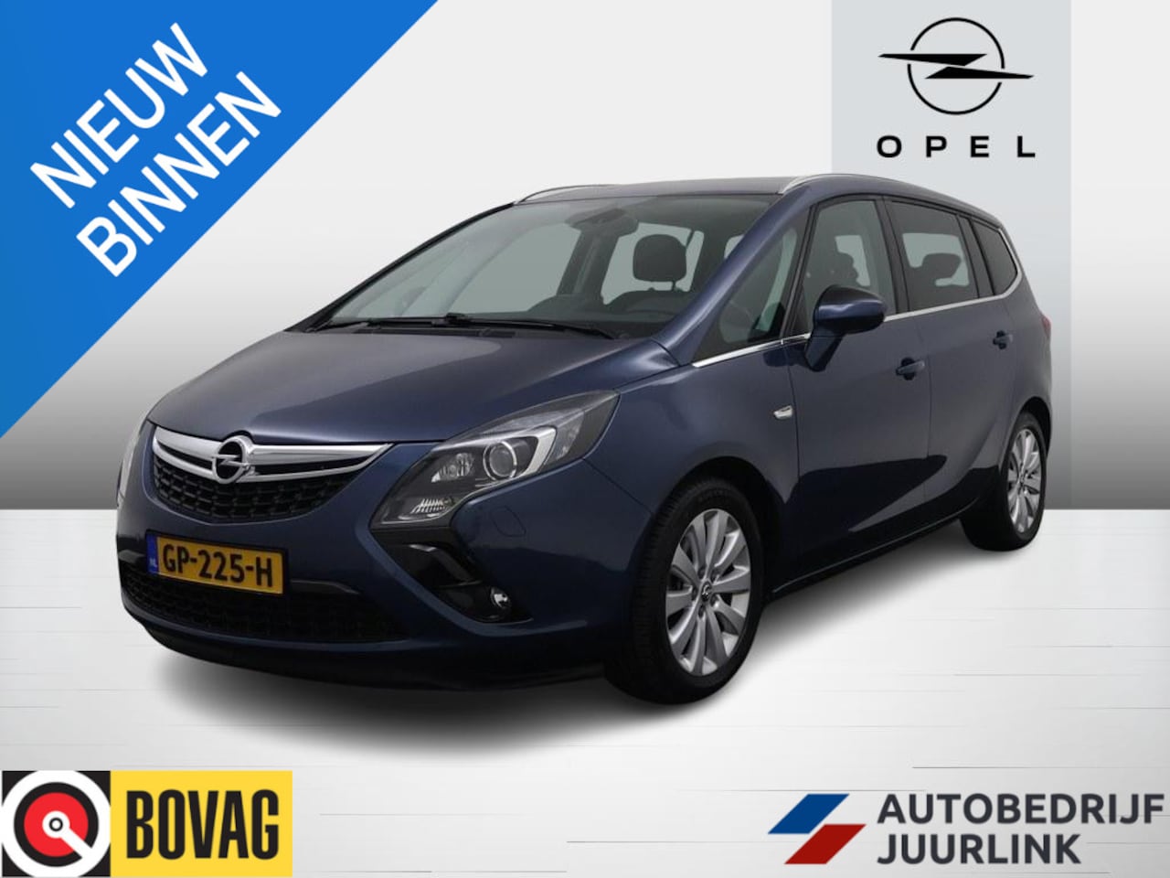Opel Zafira Tourer - 1.4 Turbo 140pk Cosmo 7Persoons Nav/H.Leder/Ecc/ Nav/El.Pakket 1300kg Trekgewicht - AutoWereld.nl