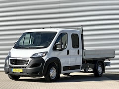 Peugeot Boxer - 2.2 BlueHDi 165 L4 Zwaar DC 3.5t Open laadbak 6 pers Trekhaak Camera