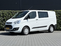 Ford Transit Custom - 290 2.0 TDCI L1H1 Ambiente DC, DUBBEL CABINE, AIRCO, PARKEERSENSOREN, TREKHAAK