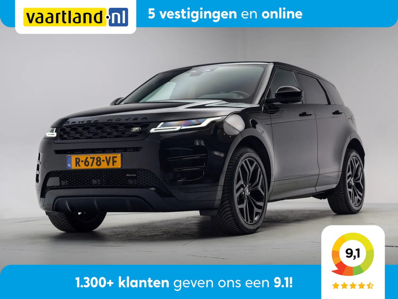 Land Rover Range Rover Evoque - 1.5 P300e AWD R-Dynamic SE [ Leder Meridian Stoelverwarming ] - AutoWereld.nl