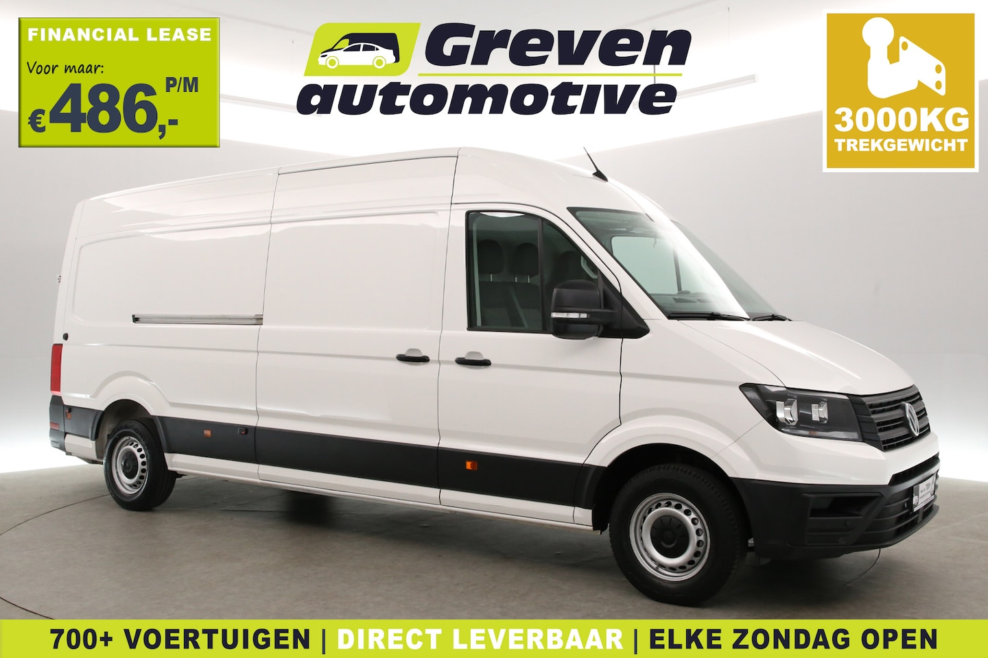 Volkswagen Crafter - 35 2.0 TDI L4H3 177PK | 3000kg Trekgew. | Aut. | Airco | Cruise | Camera | Carplay | 3 Zit - AutoWereld.nl