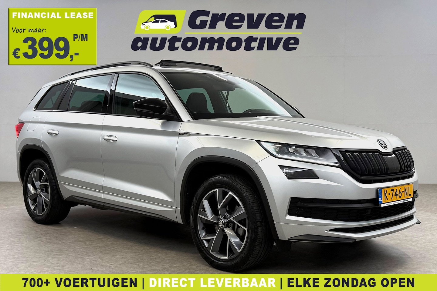 Skoda Kodiaq - 1.5 TSI 150PK Sportline Business 7p | Pano | Sfeer | Virtual | Carplay | Trekh. | Camera | - AutoWereld.nl