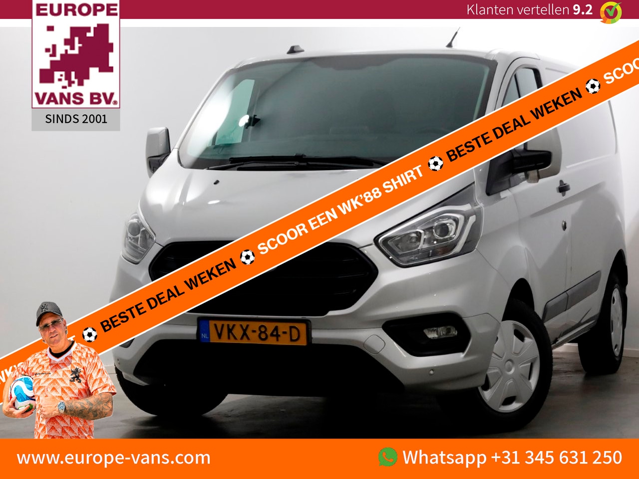 Ford Transit Custom - 2.0 TDCI 130pk L1H1 Automaat Trend Airco/Navi 06-2021 - AutoWereld.nl