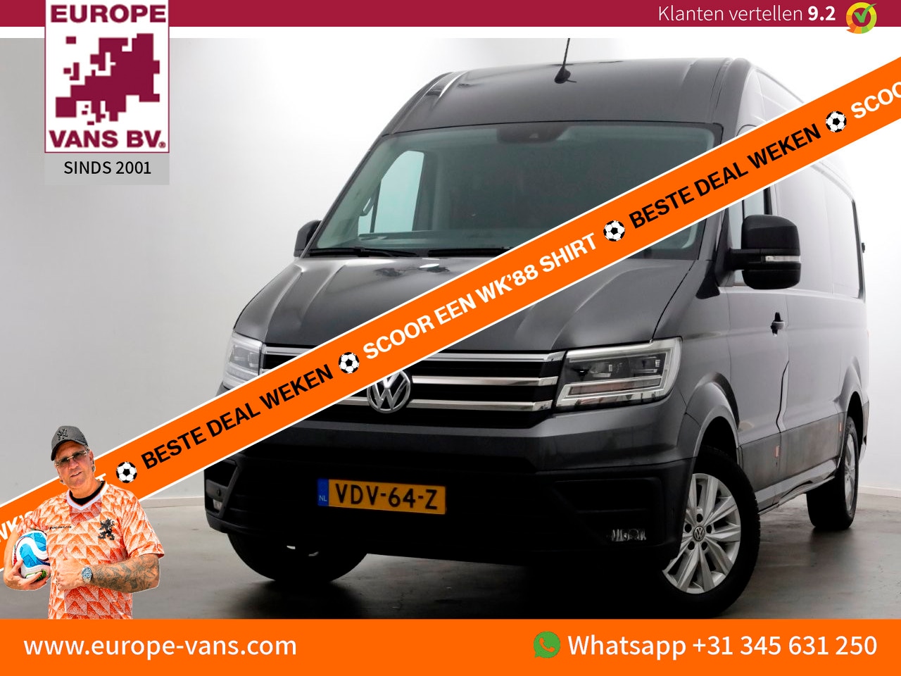 Volkswagen Crafter - 35 2.0 TDI 140pk DSG-Automaat L3H3 (L2H2) Highline ACC/LED/Camera 01-2020 - AutoWereld.nl