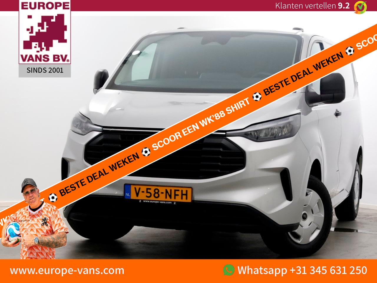 Ford Transit Custom - 320 2.0 TDCI 136pk L1H1 Trend LED/ACC/Navi/Camera 06-2024 - AutoWereld.nl