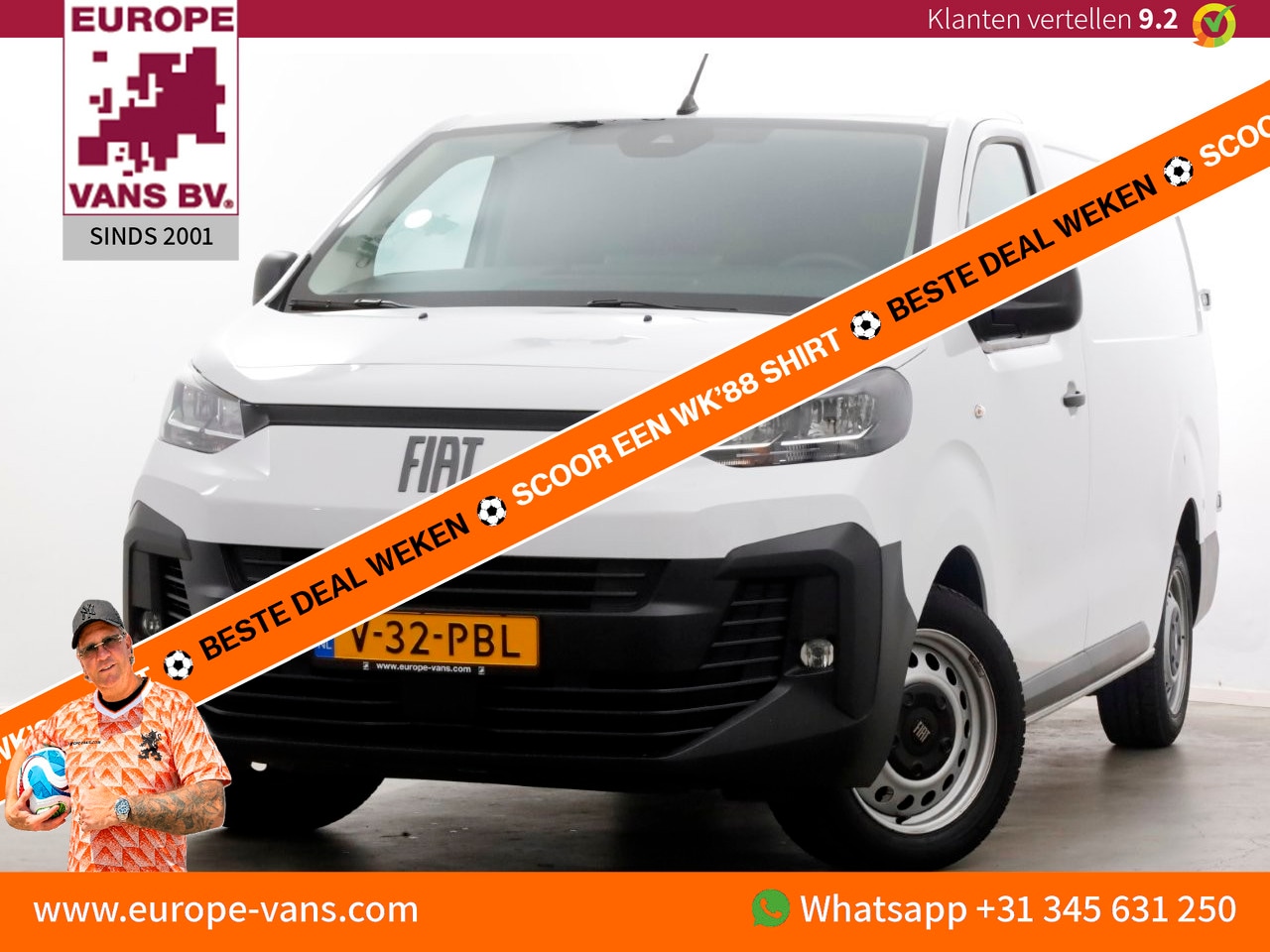 Fiat Scudo - 2.0 Diesel 145pk Automaat L3 Airco/Navi/Camera 09-2024 - AutoWereld.nl