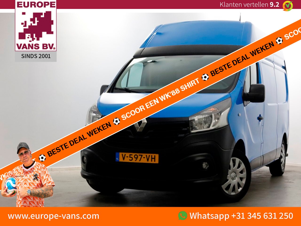 Renault Trafic - 1.6 dCi 125pk E6 L2H2 Comfort Energy Airco/Navi 02-2019 - AutoWereld.nl