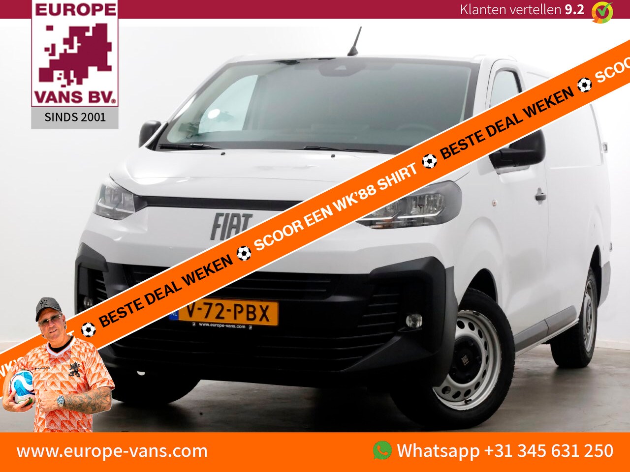 Fiat Scudo - 2.0 Diesel 145pk Automaat L3 Airco/Navi/Camera 09-2024 - AutoWereld.nl
