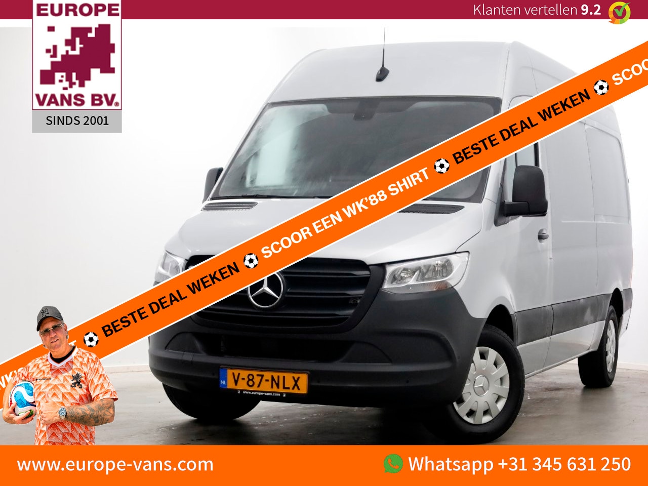 Mercedes-Benz Sprinter - 315 CDI 150pk RWD 9G Automaat L2H2 Airco/Camera/Carplay 08-2021 - AutoWereld.nl