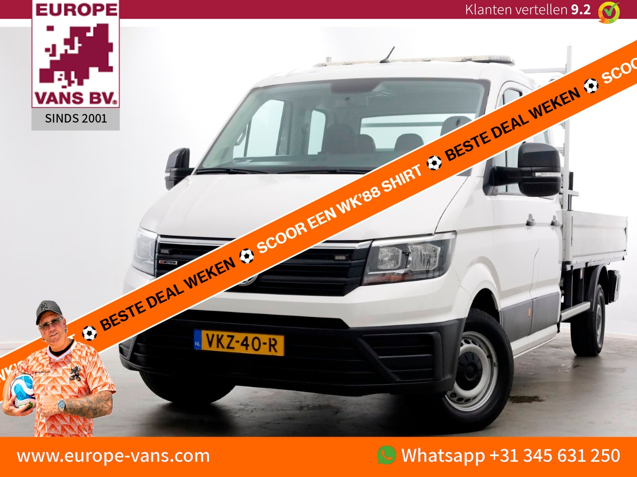 Volkswagen Crafter - 35 2.0 TDI 177pk 4Motion 4x4 D.C. Open Laadbak 07-2021 - AutoWereld.nl