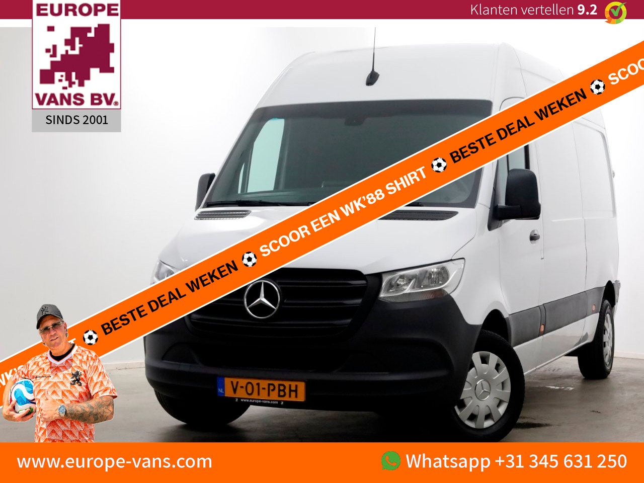 Mercedes-Benz Sprinter - 311 CDI 115pk L2H2 Airco/Carplay 10-2023 - AutoWereld.nl