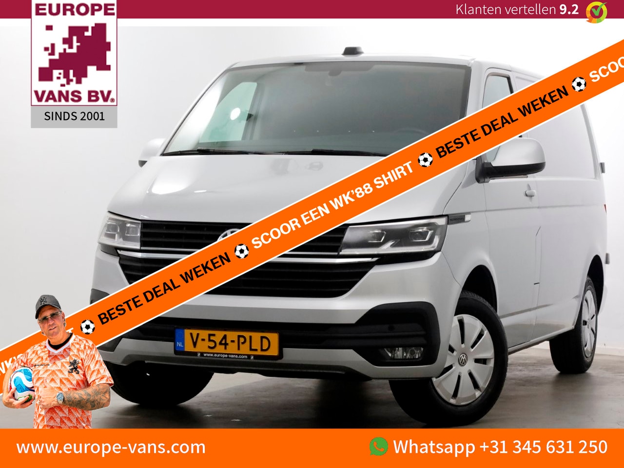Volkswagen Transporter - T6.1 2.0 TDI 150pk DSG-Automaat L1H1 LED/ACC/Navi/Camera 07-2023 - AutoWereld.nl