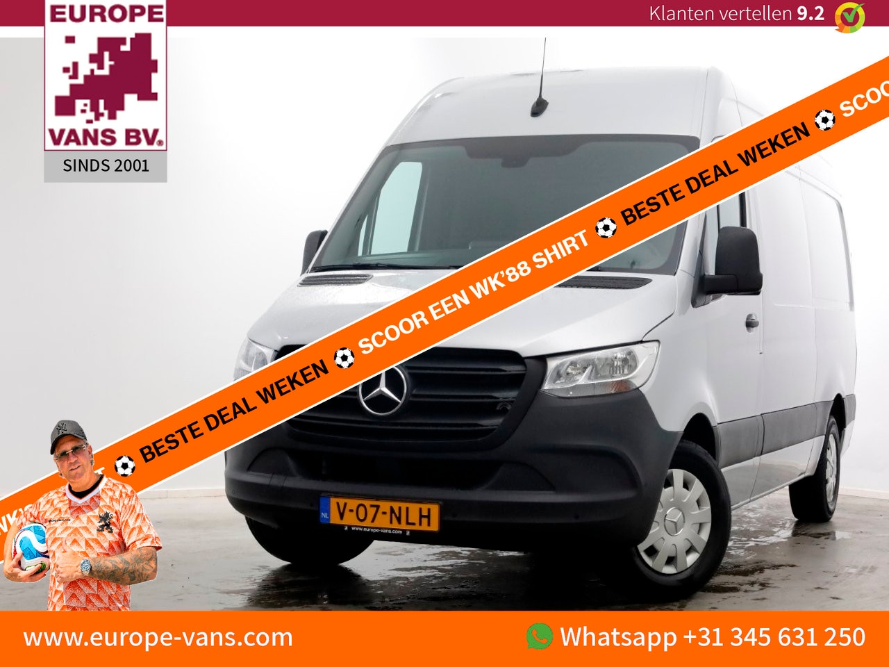 Mercedes-Benz Sprinter - 315 CDI 150pk RWD 9G Automaat L2H2 Airco/Camera/CarPlay 08-2021 - AutoWereld.nl