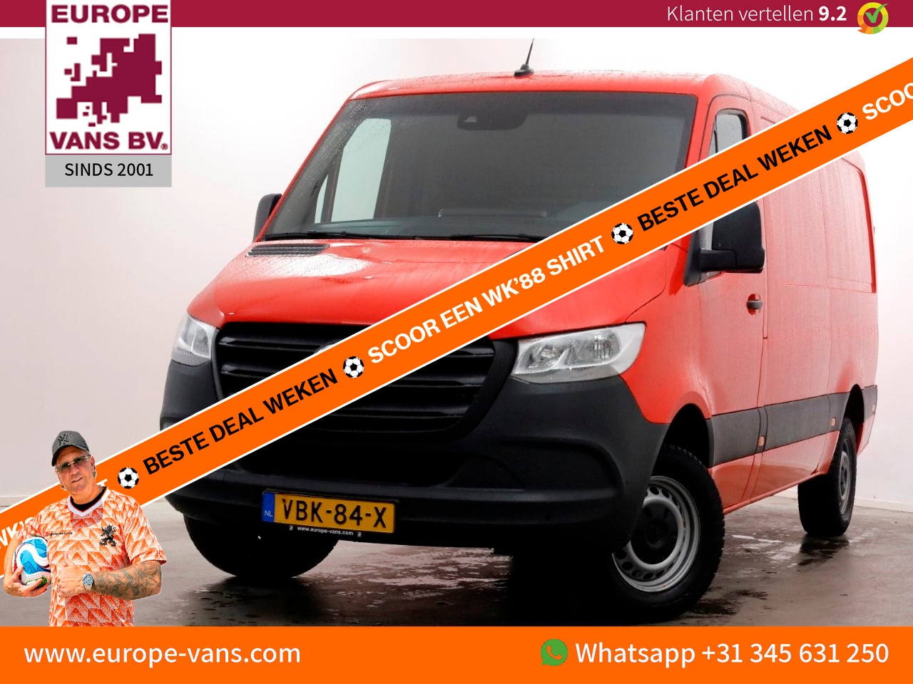 Mercedes-Benz Sprinter - 314 CDI 143pk E6 RWD L2H1 Navi/Camera/Trekhaak 3500kg 08-2019 - AutoWereld.nl